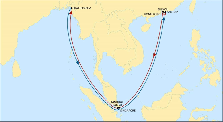 本月下旬亞洲出發(fā)新航線！涉及我國香港、鹽田、蛇口等港口，有望減輕轉(zhuǎn)運(yùn)延誤和成本！